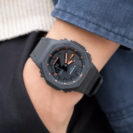 CASIO G-SHOCK Mod. OAK - Neon Orange GA-2100-1A4ER - Image 6
