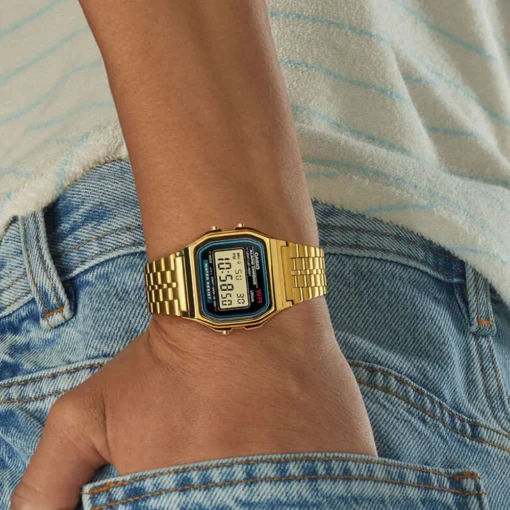Casio VINTAGE Gold Unisex Watch A159WGEA-1EF - Image 5