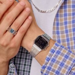 Alternative view of Casio Vintage A168WEM-1EF Retro Mirror Watch