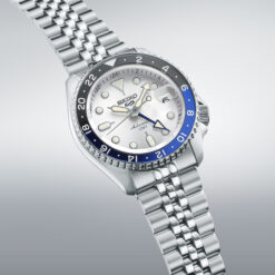 Alternative view of Seiko Men's SSK033K1 5 Sports White Dial Automatic GMT