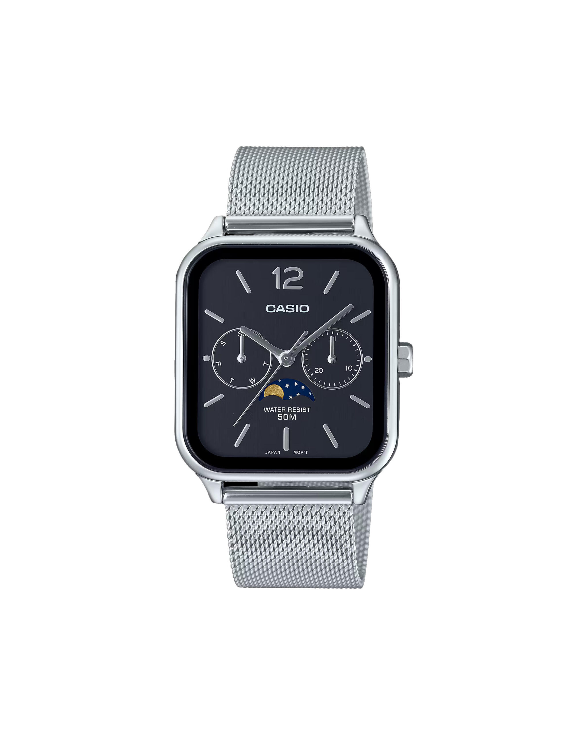 Casio Timeless MTP-M305M-1AVER Classic quartz with day-date and moonphase