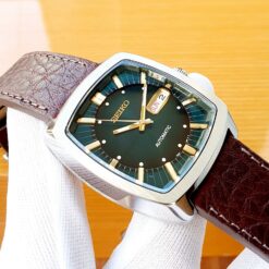 Alternative view of SEIKO Automatic Watch for Men - Recraft Series - Brown Leather Strap SNKP27