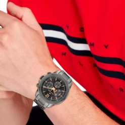 Alternative view of TOMMY HILFIGER Lars Stainless Steel Grey Dial Mens Watch 1792061