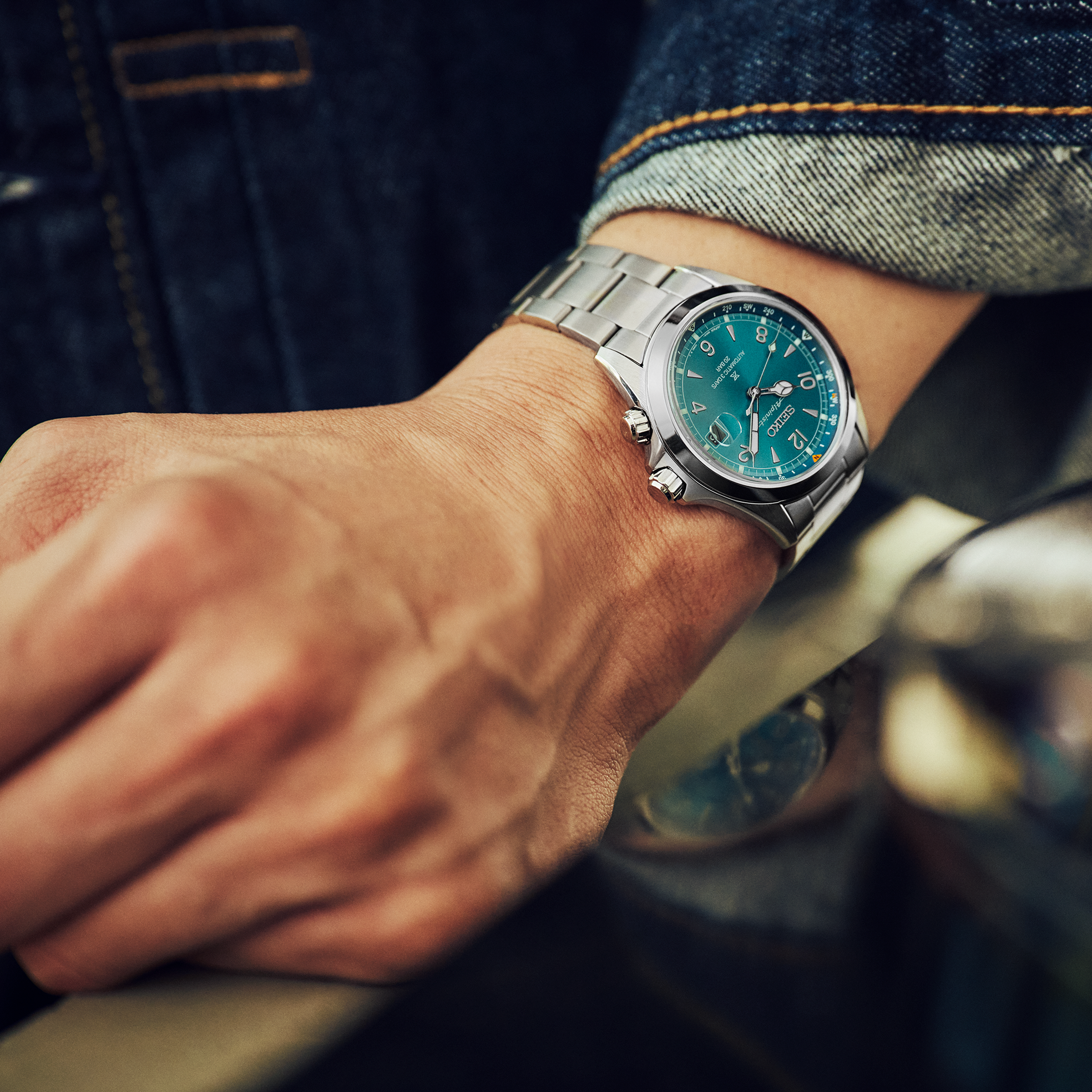 Seiko Alpinist Land Turquoise Ice Blue 39.5mm SPB503 - Image 3