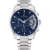 Tommy Hilfiger Baker Silver Steel Men's Multi-function Watch - 1710448