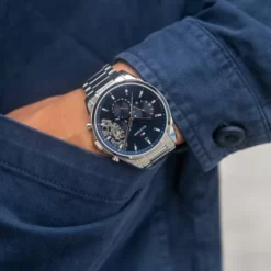 Alternative view of Tommy Hilfiger Baker Silver Steel Men's Multi-function Watch - 1710448