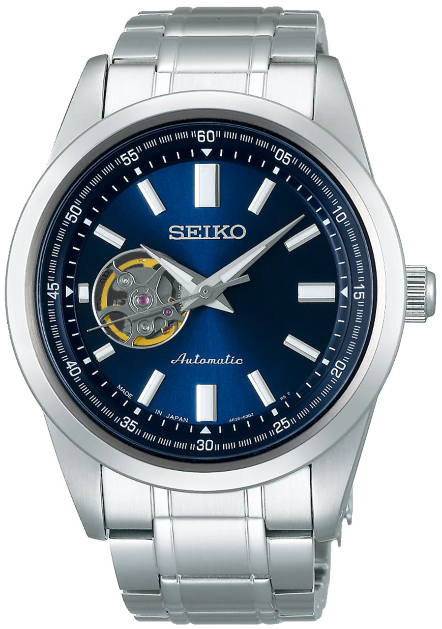 Seiko Mechanical Selection Open Heart Blue Dial SCVE051 (Japan Only Edition)
