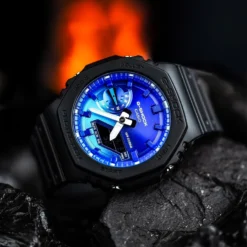Alternative view of Casio G-SHOCK GA-2100FL-1A “Flame Inside”