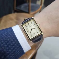 Alternative view of Seiko SWR106P1 Men's Quartz Watch with Sapphire Crystal Gold Tone